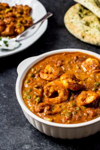 King Prawn Masala Curry. Recipe and Food Photography by Shika Finnemore, The Bellephant.