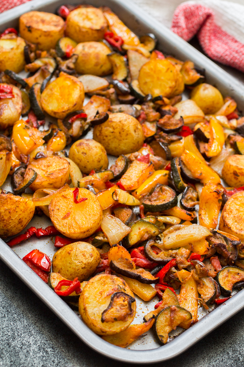 Spicy Mediterranean Roast Vegetables Recipe and Food Photography by Shika Finnemore, The Bellephant