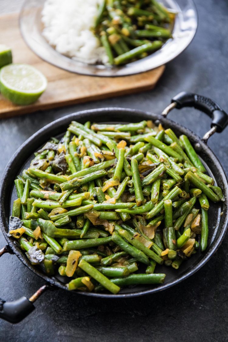 Sri Lankan Green Bean Curry - Recipe and Food Photography by Shika Finnemore, The Bellephant